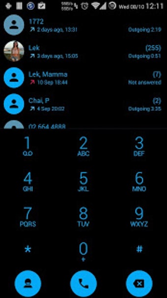 Image 0 for Dialer theme Flat Black B…