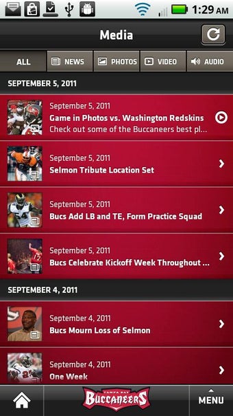 Imagen 2 para Tampa Bay Buccaneers Mobi…