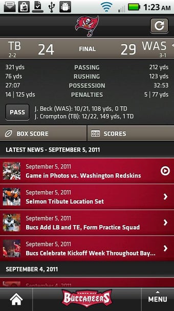 Imagen 0 para Tampa Bay Buccaneers Mobi…