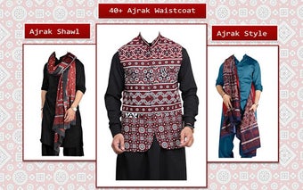 Image 2 for Sindhi Ajrak Man Style Ph…
