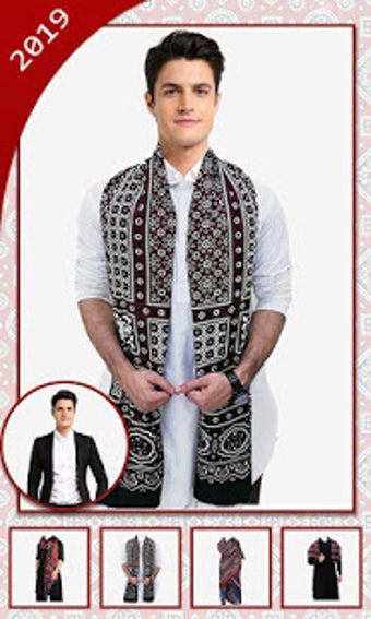 Image 1 for Sindhi Ajrak Man Style Ph…