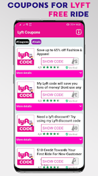 Image 0 for Coupons For Lyft -Free Ri…