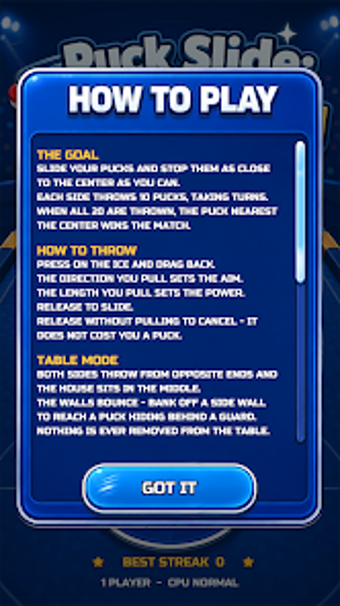 Imagen 0 para Puck Slide: Table Curling