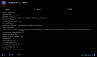 Image 1 for Settings Database Editor