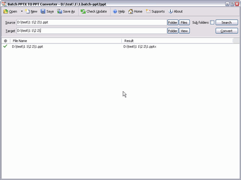 Imagen 0 para Batch PPTX to PPT Convert…