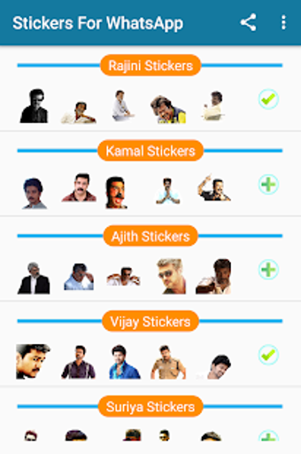 Image 1 for Tamil Stickers - Actors (…