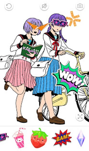 Image 1 for Anime Coloring Book Glitt…