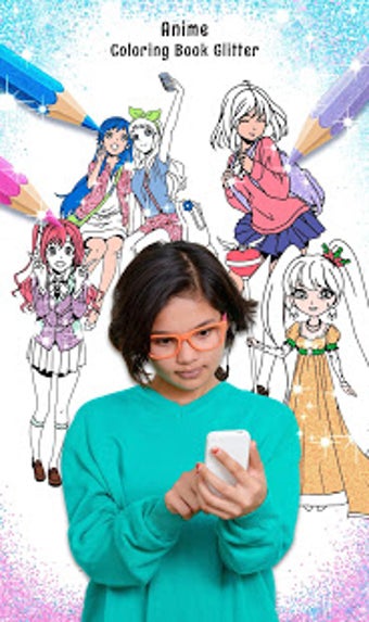 Image 0 for Anime Coloring Book Glitt…