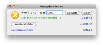 Image 0 for MacAppStuff Percent