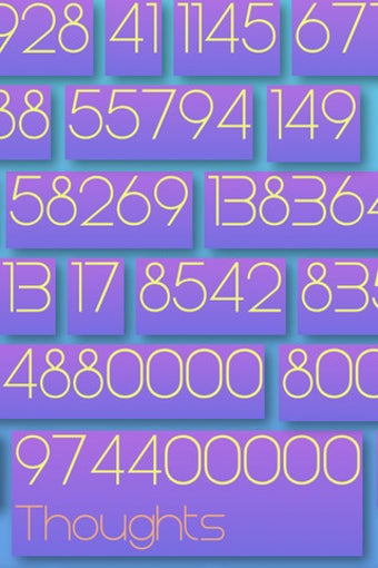 Image 2 for Life In Numbers