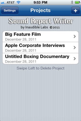 Image 0 for Sound Report Writer