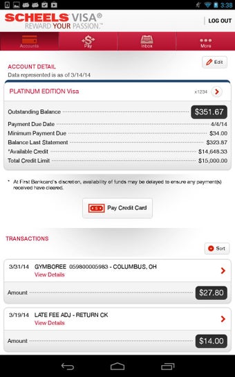 Imagen 1 para Scheels Visa Card