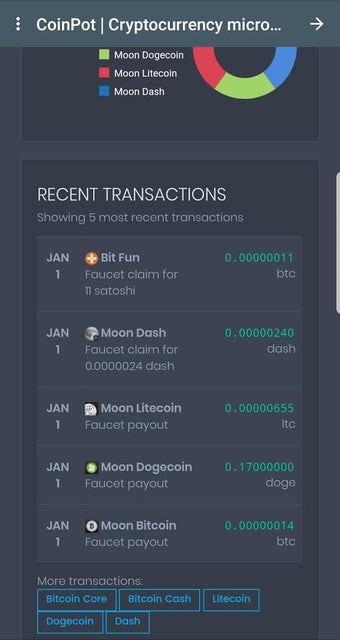 Imagen 2 para CoinPot Moon Faucet Bitco…
