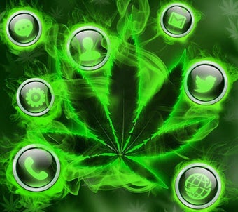 Image 2 for Green Weed Rasta Smoke Th…