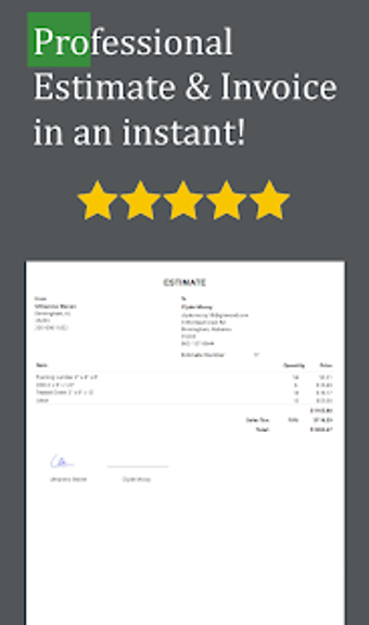 Imagen 0 para Contractor Estimate & Inv…