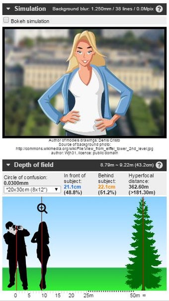 Imagen 1 para Bokeh simulator/DOF calcu…