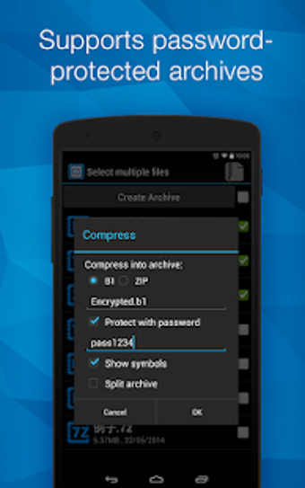 Image 3 for B1 Archiver zip rar unzip