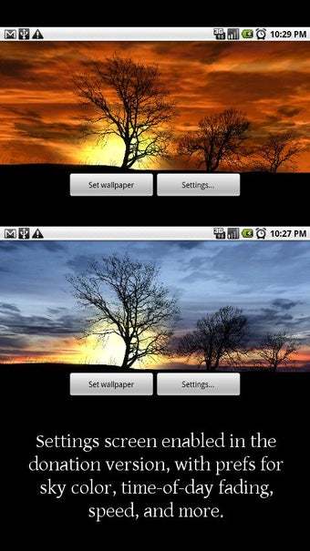 Imagen 2 para Silhouette Live Wallpaper
