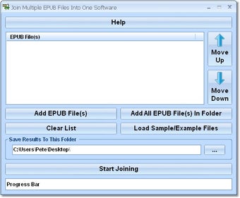 Image 0 for Join Multiple EPUB Files …