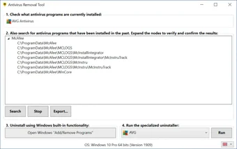 Image 0 for Antivirus Removal Tool