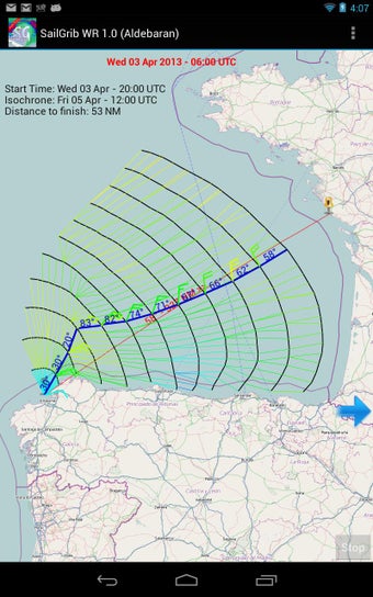 Image 2 for SailGrib Weather Routing …