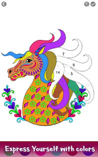 Image 3 for Horse Color by Number - A…