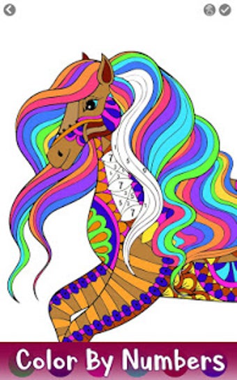 Image 1 for Horse Color by Number - A…