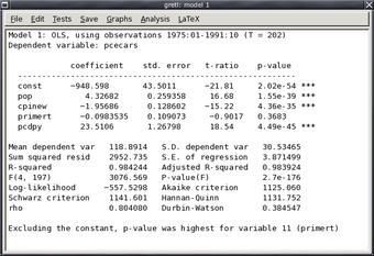 Imagen 2 para Gretl for Debian