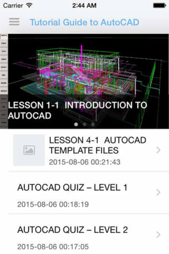 Image 0 for Tutorial Guide to AutoCAD…