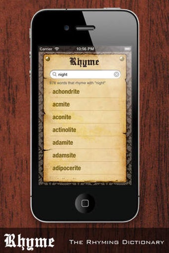 Image 0 for Rhyme - The Rhyming Dicti…