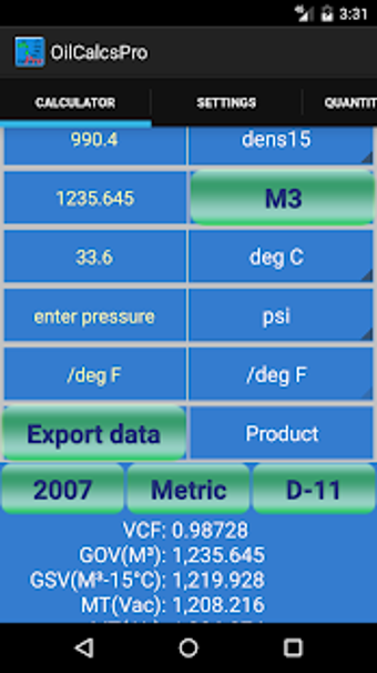 Image 3 for Oil Calculator Pro