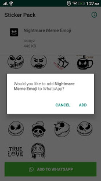 Image 1 for Nightmare Horror Sticker …