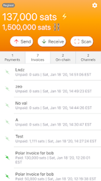 Image 2 for Zeus: Bitcoin/Lightning W…