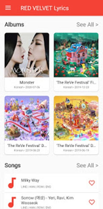 Image 2 for RED VELVET Lyrics Offline