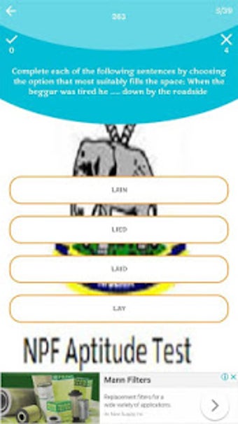 Image 1 for NPF Aptitude Test