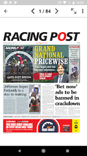 Imagen 1 para Racing Post Digital Newsp…