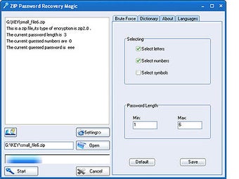 Image 0 for ZIP Password Recovery Mag…