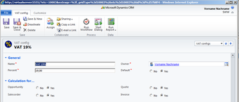 Imagen 0 para CRM 2011 VAT Calculator