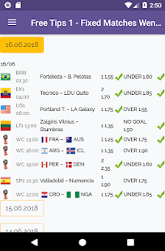 Imagen 1 para Fixed Matches Wenger
