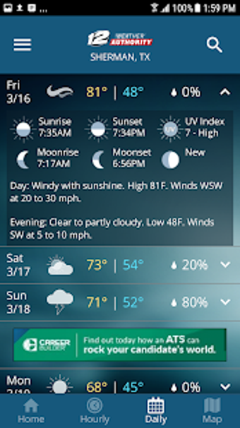 Image 0 for KXII Weather Authority Ap…