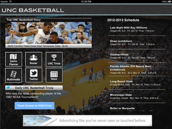 Image 1 for UNC Hoops Fan for iPad