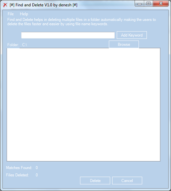 Image 0 for Find And Delete