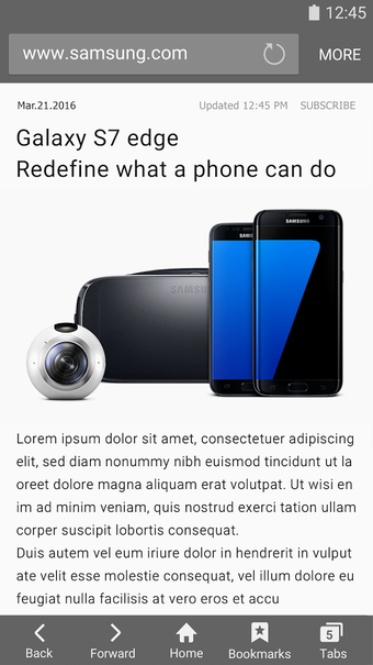 Image 0 for Samsung Internet Browser
