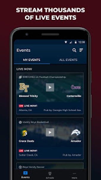Imagen 0 para NFHS Network Live