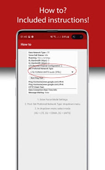 Image 0 for Mobile Network Mode (Forc…