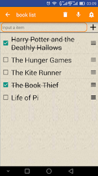 Image 0 for Easy Check list