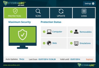 Image 0 for SecuraLive Antivirus