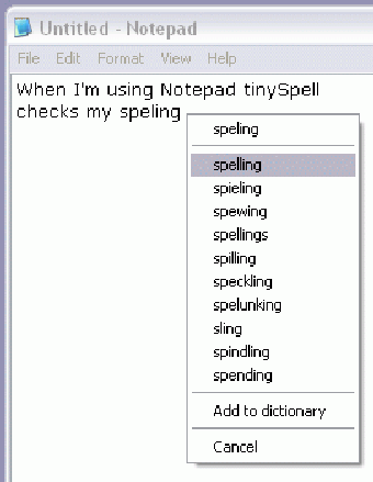Image 0 for TinySpell
