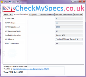 Image 1 for Check My Specs
