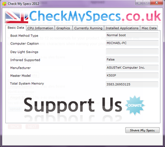 Image 2 for Check My Specs
